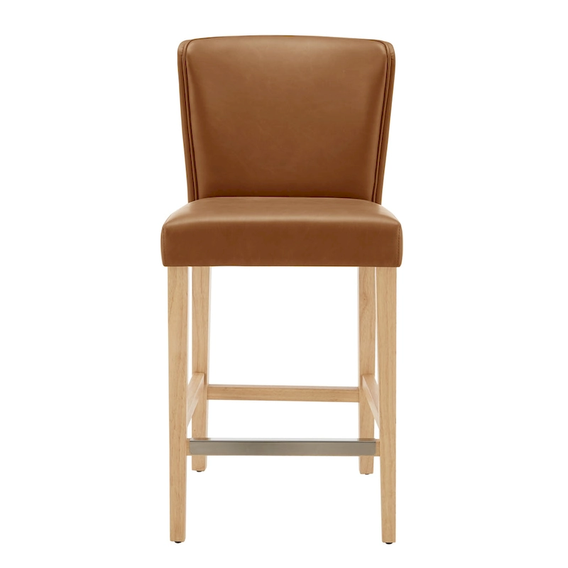 Albie KD Faux Leather Counter Stool