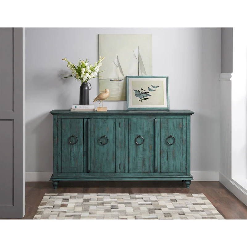 Garden District Solid Wood 65 TV Stand Console