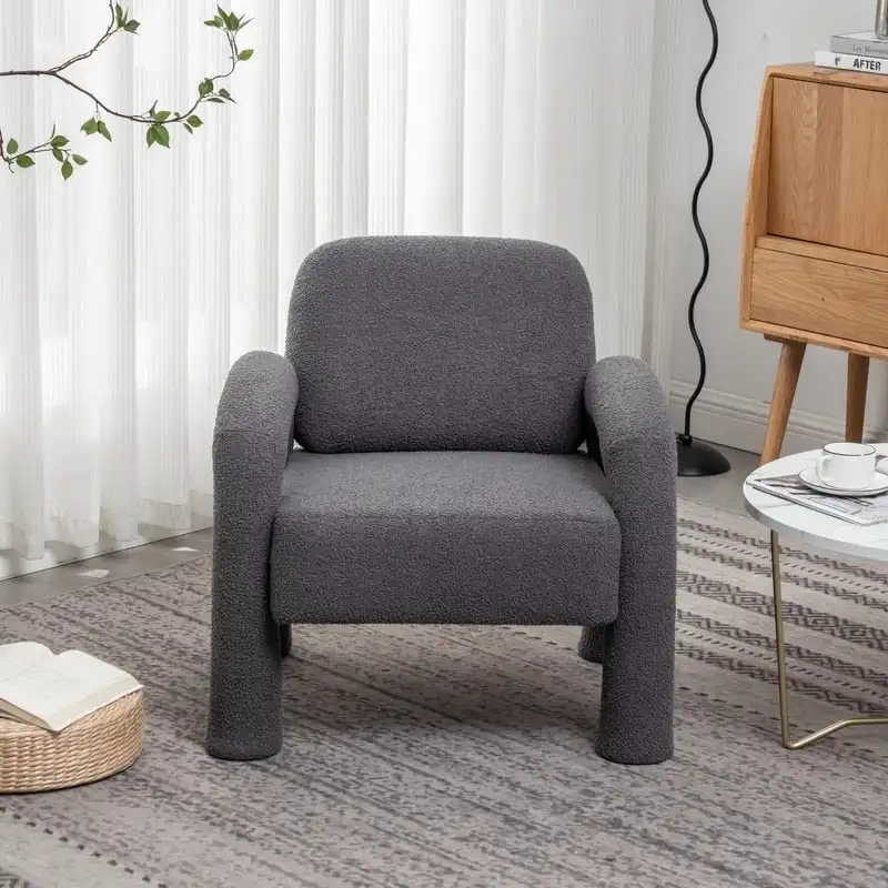 SEYNAR Modern Unique Design Upholstered Accent Chair for Living Room
