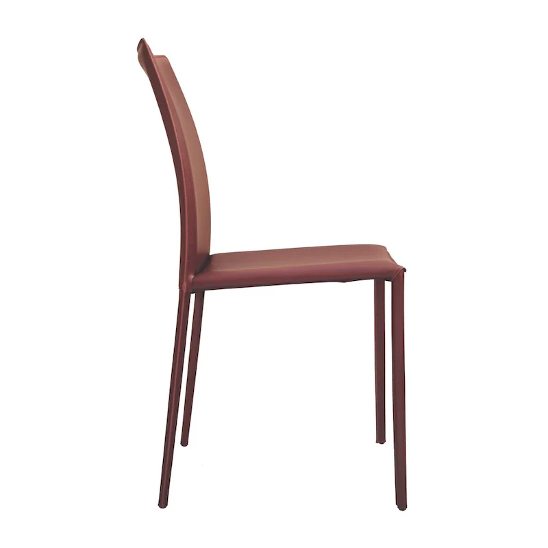 Lynda Mid-Century Modern Bonded Leather Dining Chair
