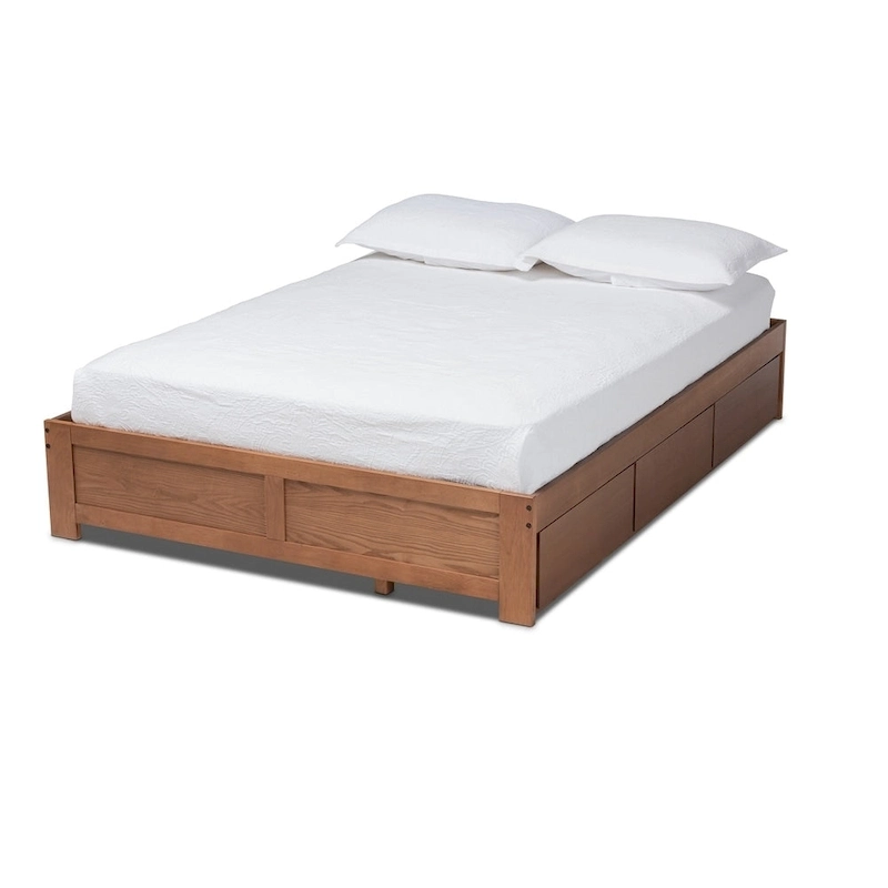 Wren Modern and Contemporary 3-Drawer Platform Storage Bed Frame