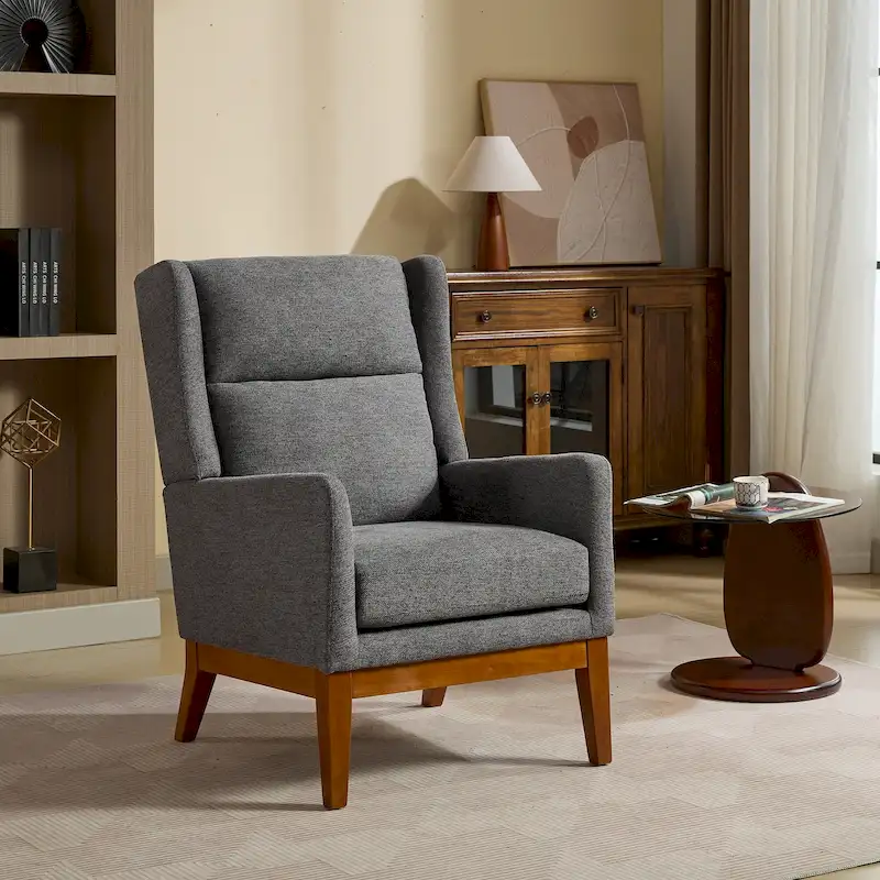 26.18 High Back Upholstered Arm Chair