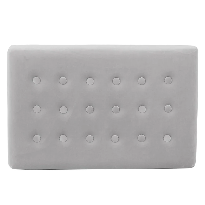 Velvet Tufted Footstool