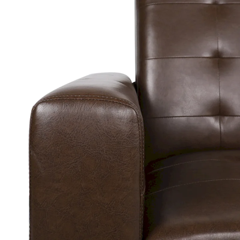 Craigue Upholstered Pushback Recliner by Christopher Knight Home