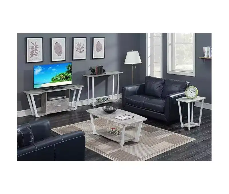 HomeStock Rectangle Metal Table Top End Table 1 -piece