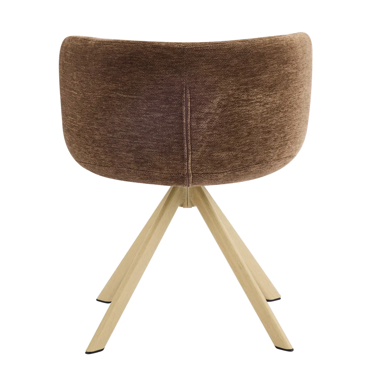 Modern Low Back Fabric Swivel Dining Chairs Set of 2