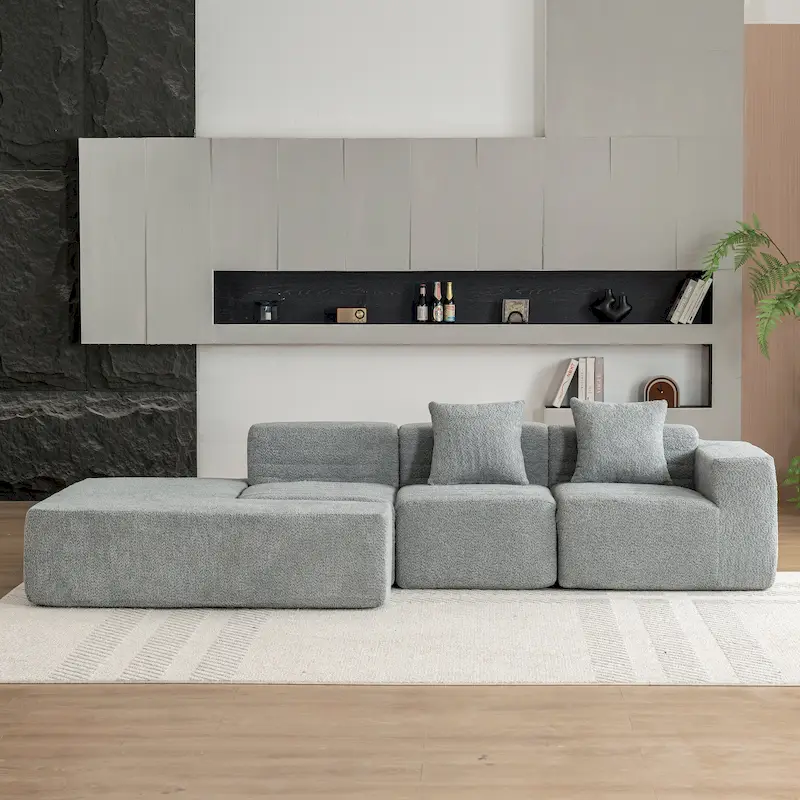 Sectional Sofa Full-compressed Sofa Couch Free-combined Sofa