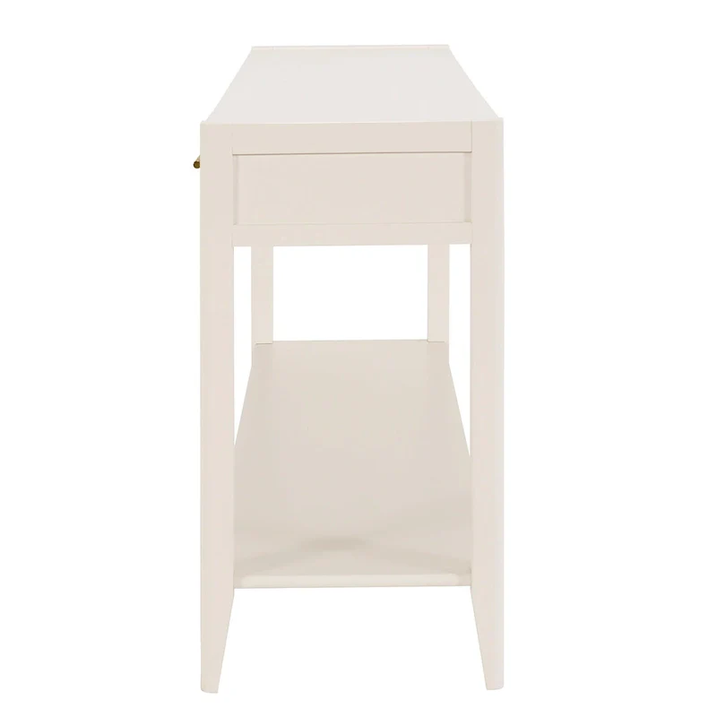 High-Quality Entryway Console Table with Vertical Stripe Drawers, Long Legs