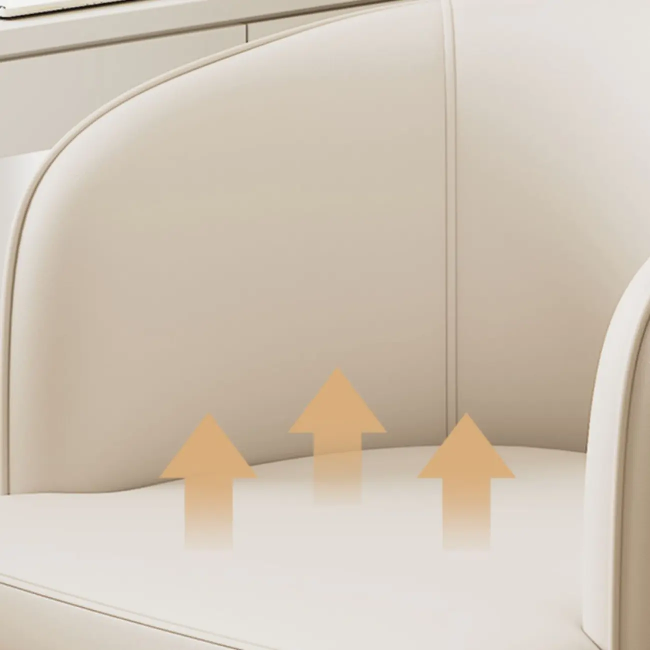 Modern Leather Low Back Ergonomic Office Chair with Wheels