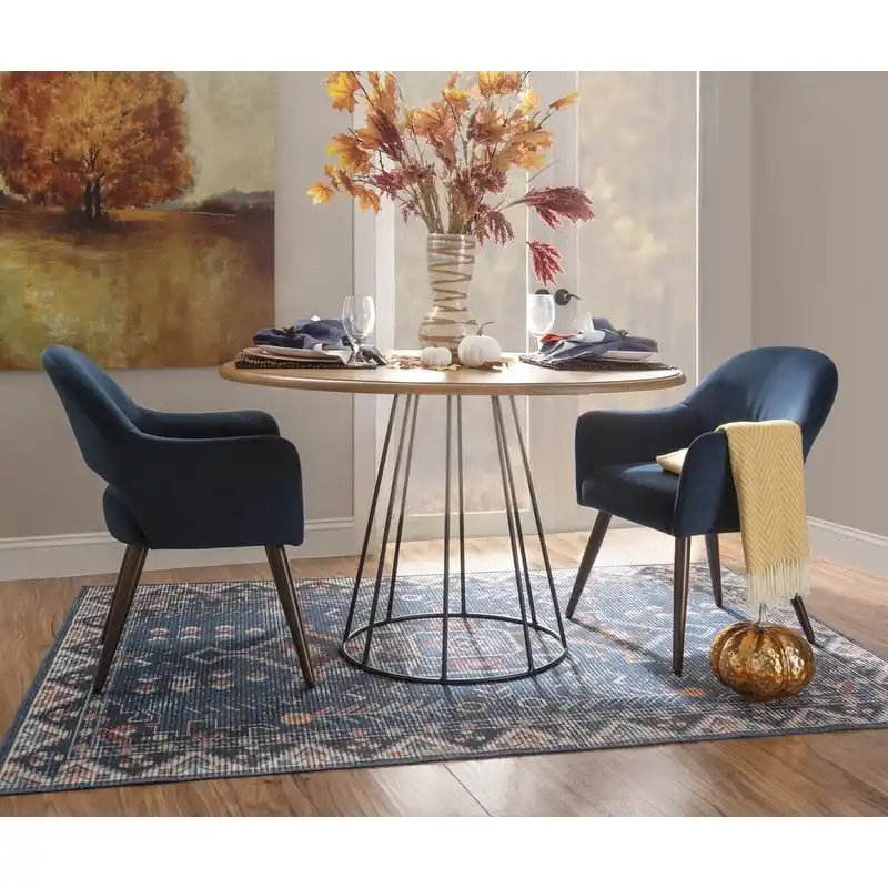 Saloma Round Dining Table - Black