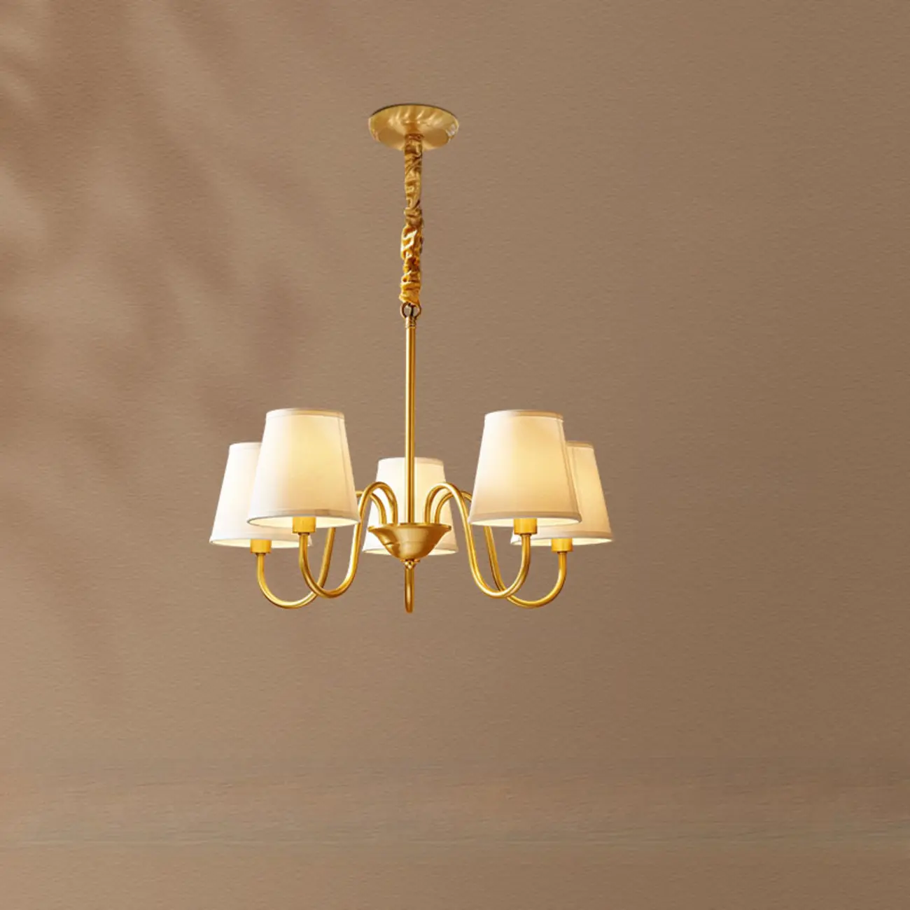 Elegant Modern Hanging Chandelier with Adaptive Height