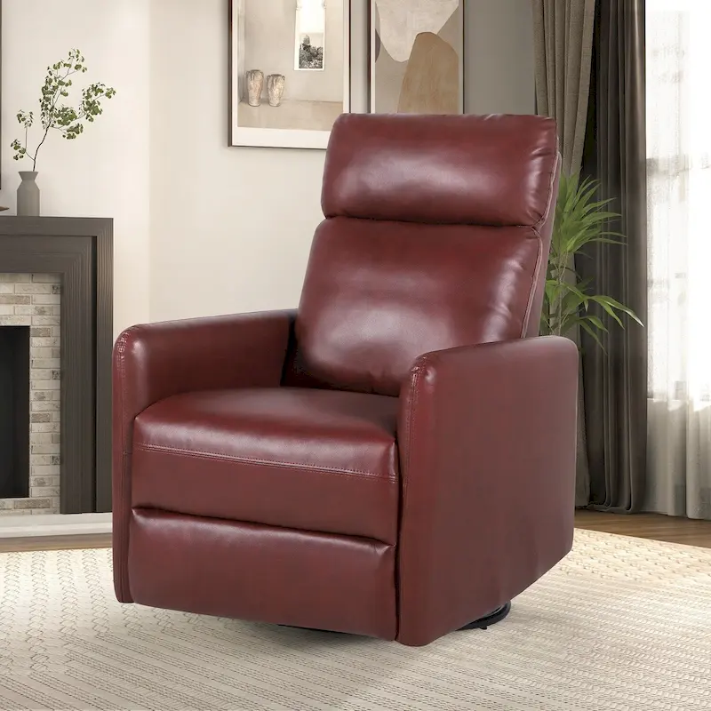 Lyle Manual Swivel Recliner with Metal Base
