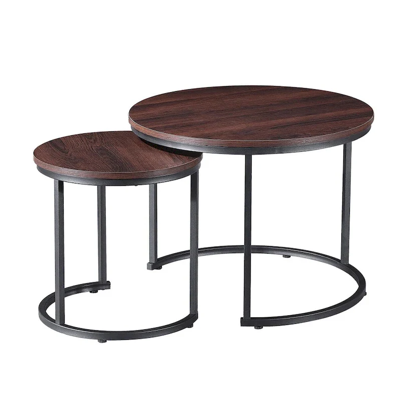 Ledel Modern 2-Piece Nesting Coffee Table Set