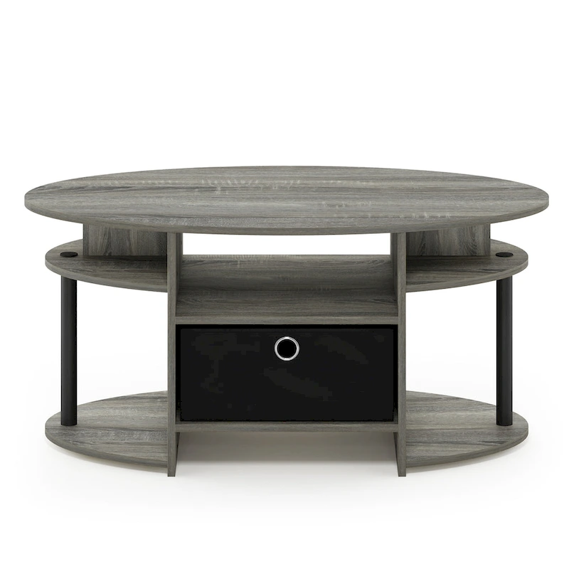 FURINNO JAYA Simple Design Oval Coffee Table
