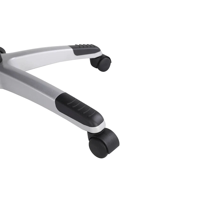 Executive Bonded Leather Office Chair with Lumbar Support, Locking Tilt and Flip Arms – Taupe / Black / Charcoal, for 1 Person