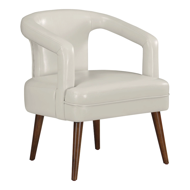 Mason Accent Reception Chair in Faux Leather