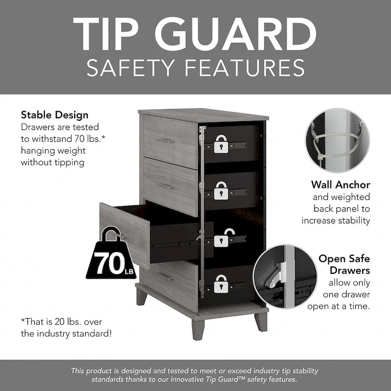 Somerset Chest of Drawers and Nightstand Set by Bush Furniture