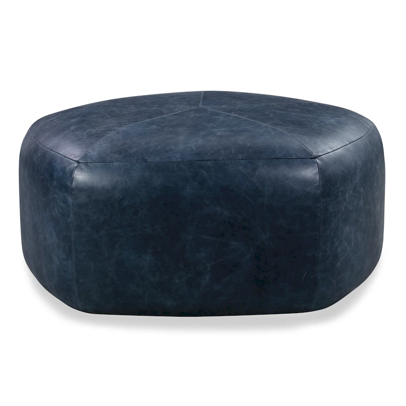 Poly & Bark Porto Ottoman - Full Grain Genuine Italian Leather