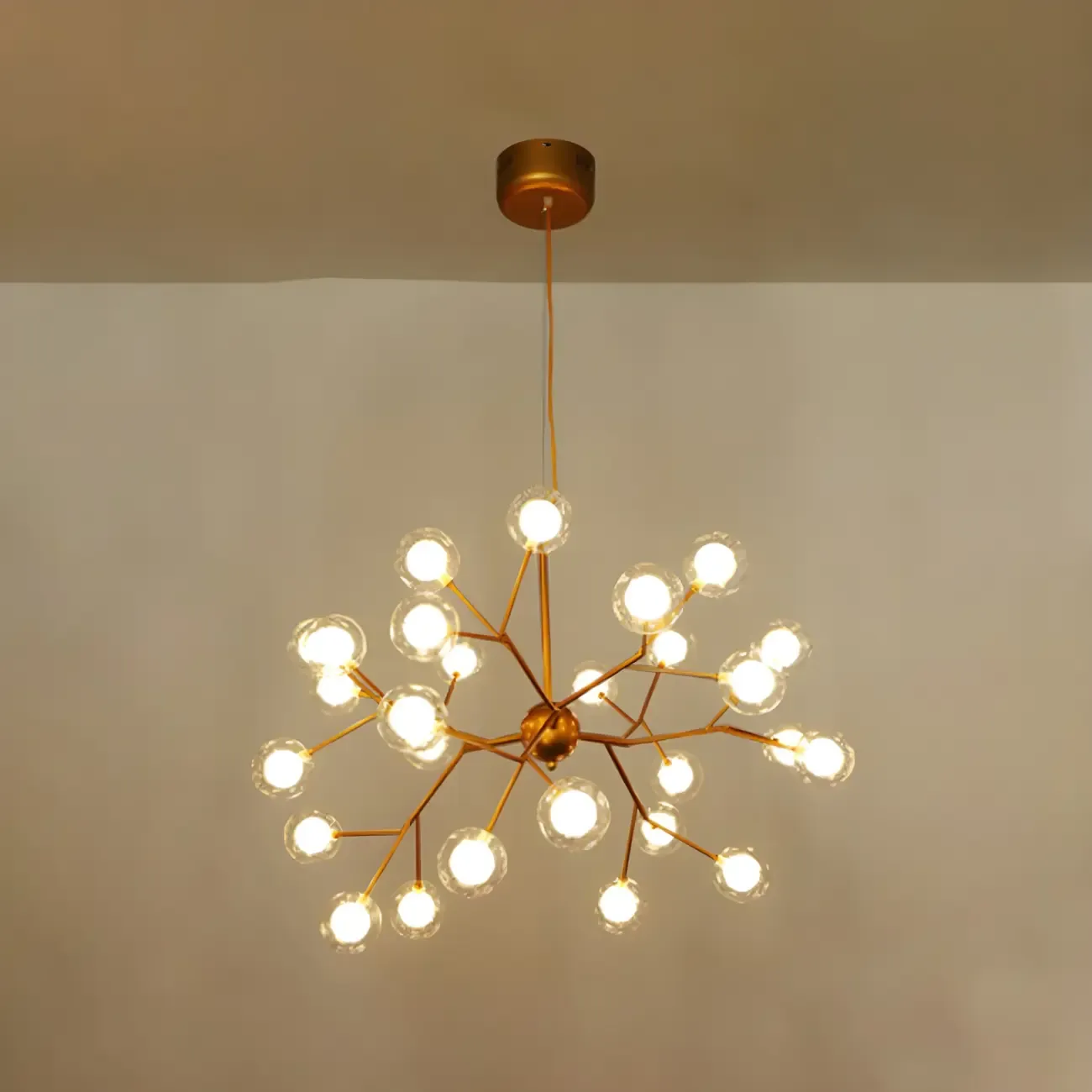 Adjustable Modern Globe Glass Sputnik Chandelier