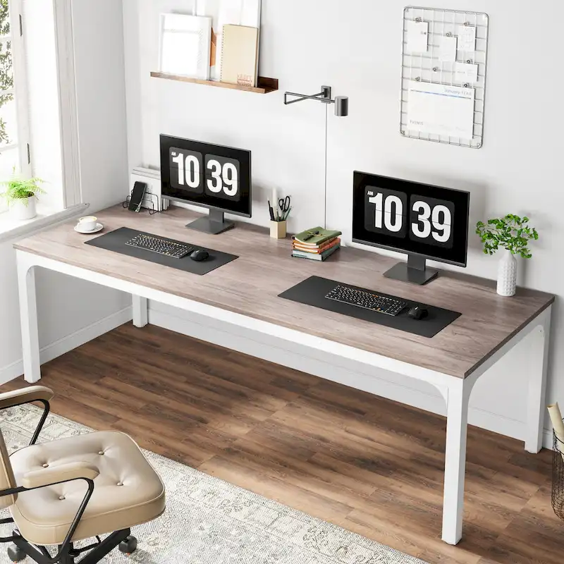 78.7 Inches Extra Long Computer Desk 2 Person Desk