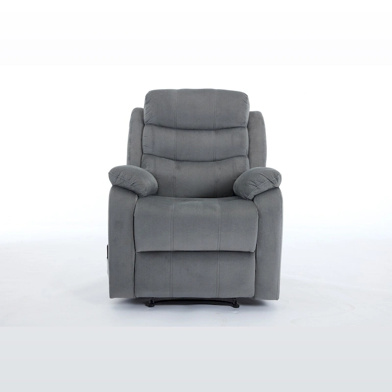 Steph Plush Transitional Upholstered Manual Recliner Chair