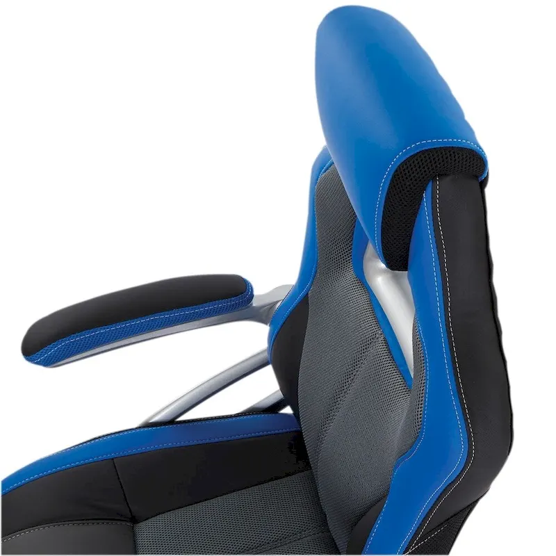 Bonded Leather and Mesh Racing Style Gaming Chair