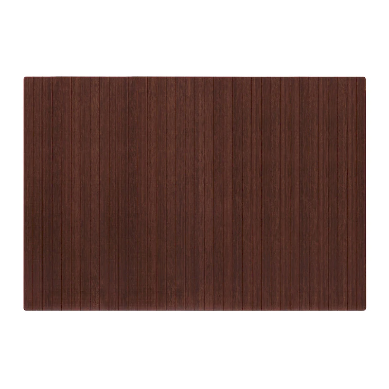 Jani Eco Bamboo Standard Rectangular Chair Mat - (72 x 48), Premium Quality, Eco-Friendly Chair Mat