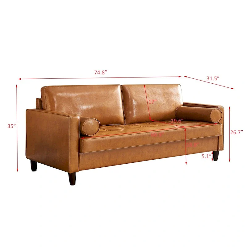 Mid-Century Loceseat Sofa For Livingroom