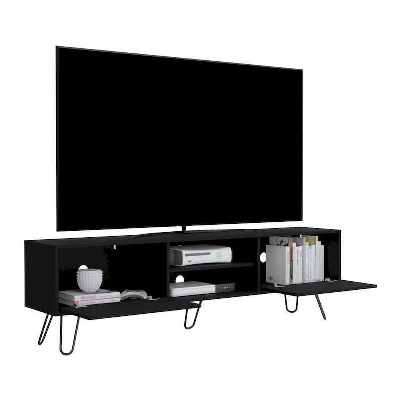 Vassel 2-Cabinet TV Stand Hairpin Legs