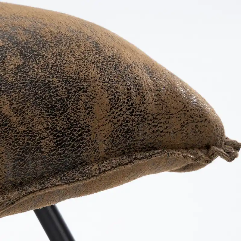 Mid Century Faux Leather Accent Chair With Adjustable Backrest Set of 2 - 31.5 H X 22.2 W X 23.6 D