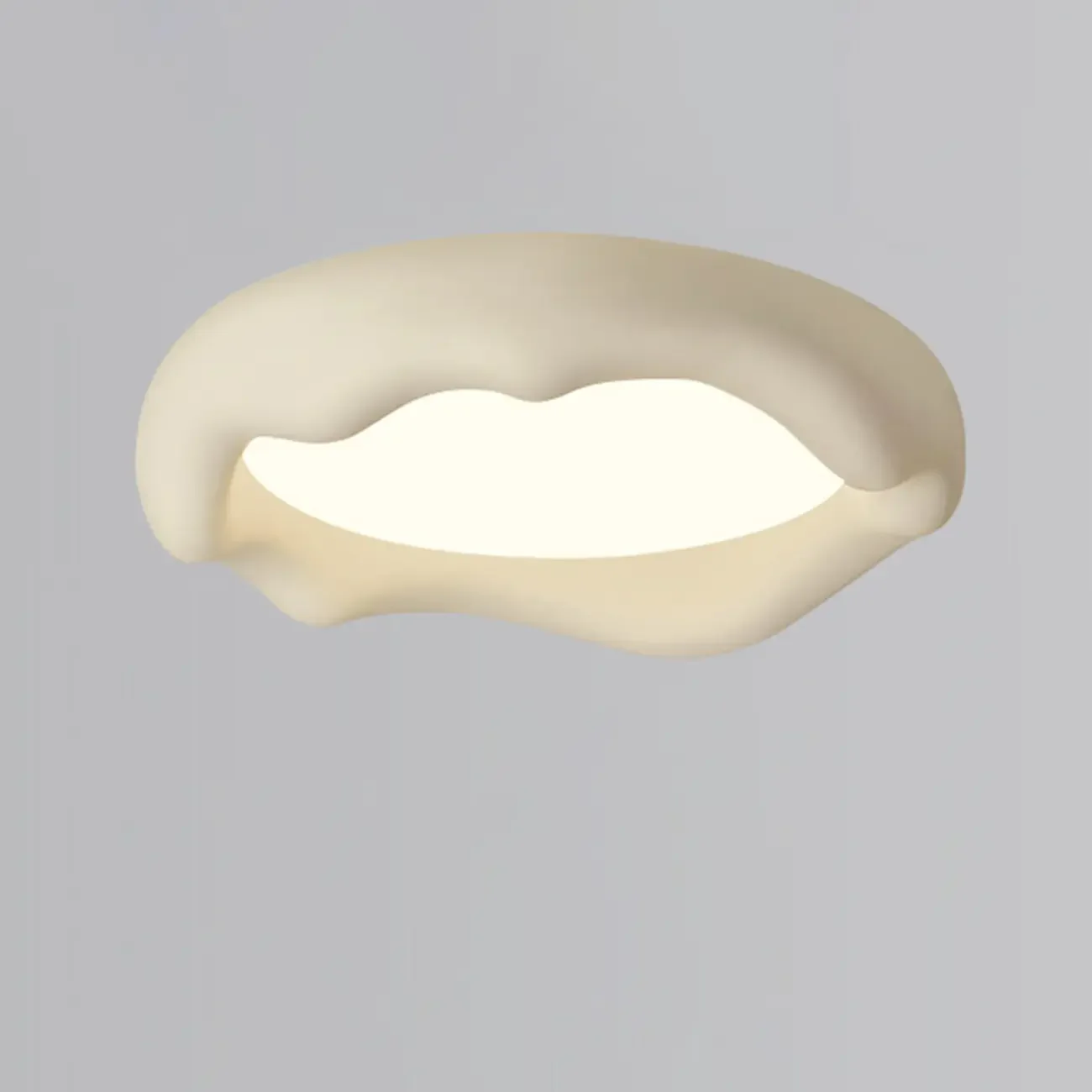 Acrylic Artistic Melting Cream Design Flush Ceiling Light