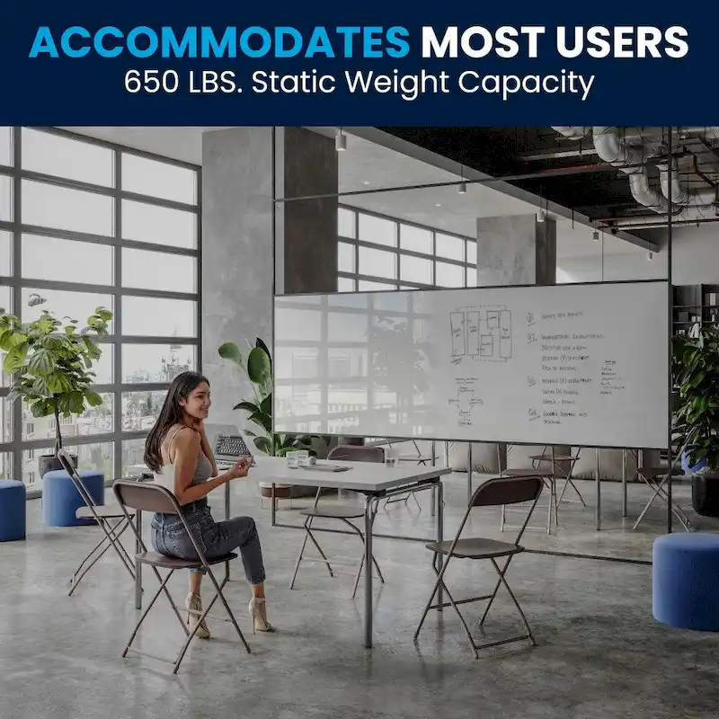 Plastic Folding Chair - 10 Pack 650LB Weight Capacity - Event Chair