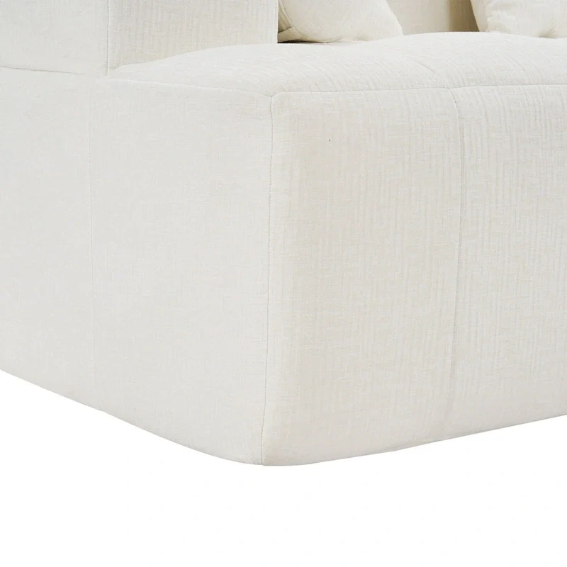 101.2 Chenille Modular Sectional Sofa with Deep Seating, Free-Combined Design and High-Density Foam Construction