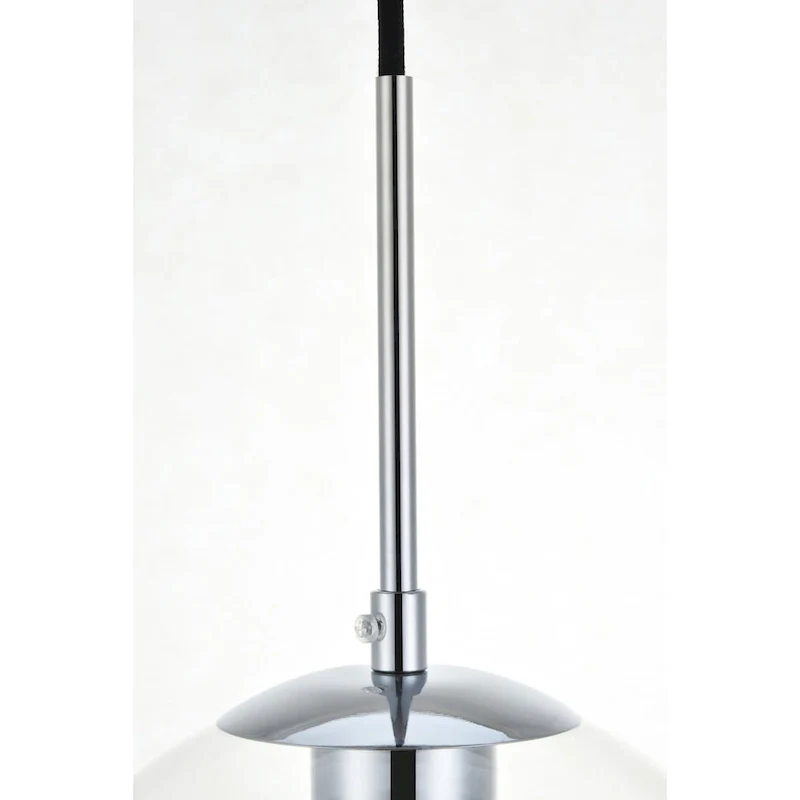 Elegant Lighting Baxter 12  Wide Single Light Pendant with Clear Glass