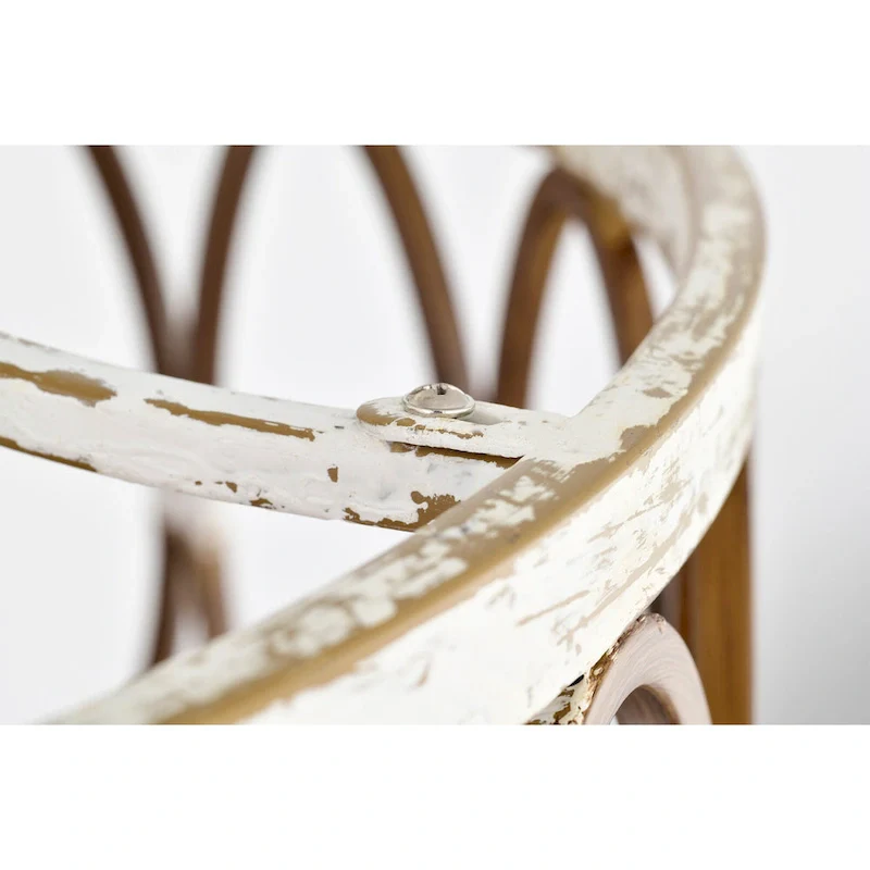 Kolleen 24-inch Weathered White and Imitation Wood 6 Lights 3 Blades Lighted Ceiling Fan with Remote