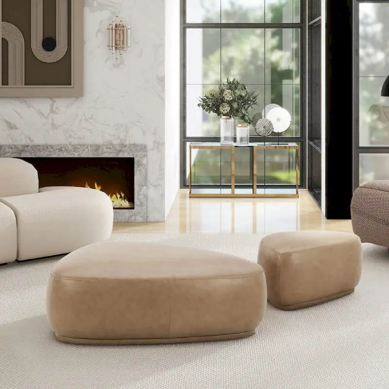 Pebble 44 Rounded Triangle Cocktail Ottoman