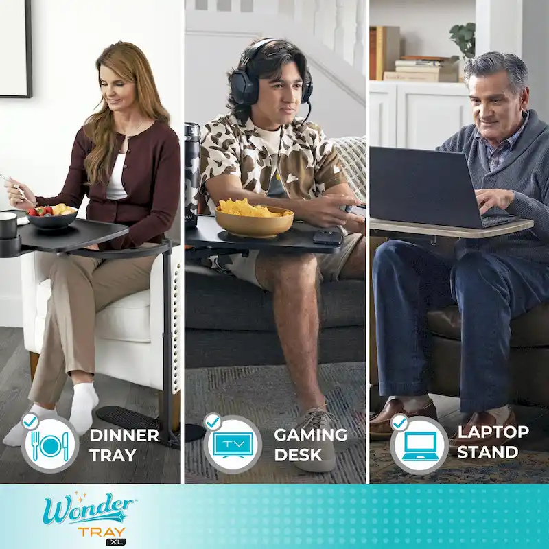 Stander Wonder Extra Large Swivel TV Tray Table & Laptop Desk