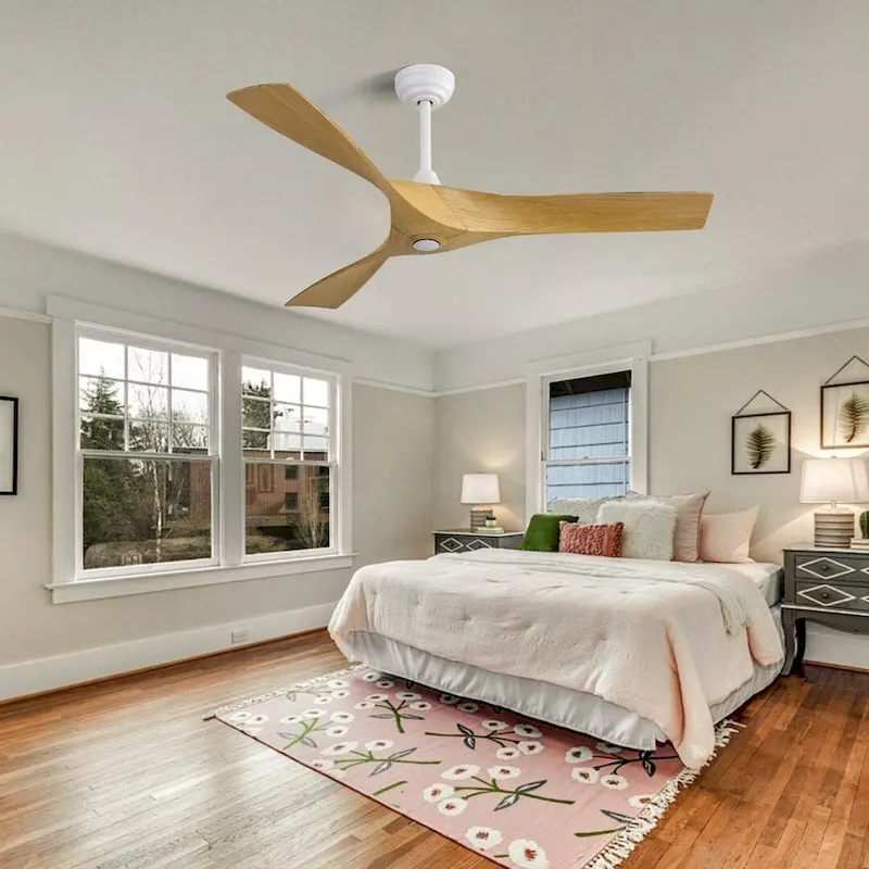 52  Wood Ceiling Fan with Remote Control