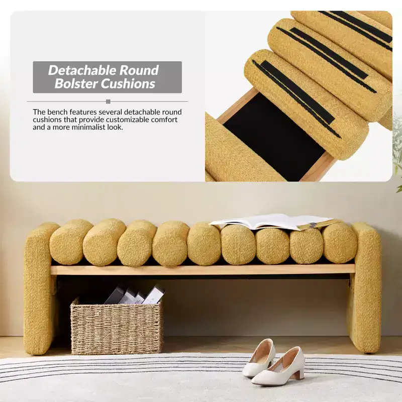 Alice Bench With Solid Wood Construction | HULALA HOME