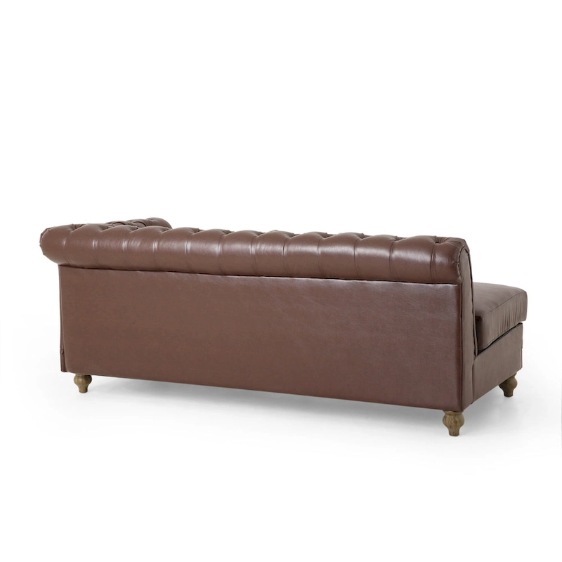 Castalia Chesterfield Tufted 7-seat Sectional Sofa by Christopher Knight Home - 114.00 L x 70.00 W x 31.50 H