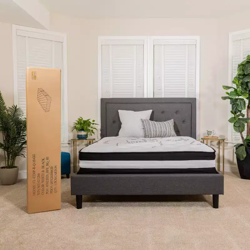 Emma and Oliver 10 Inch Pocket Spring Mattress - Premium Mattress