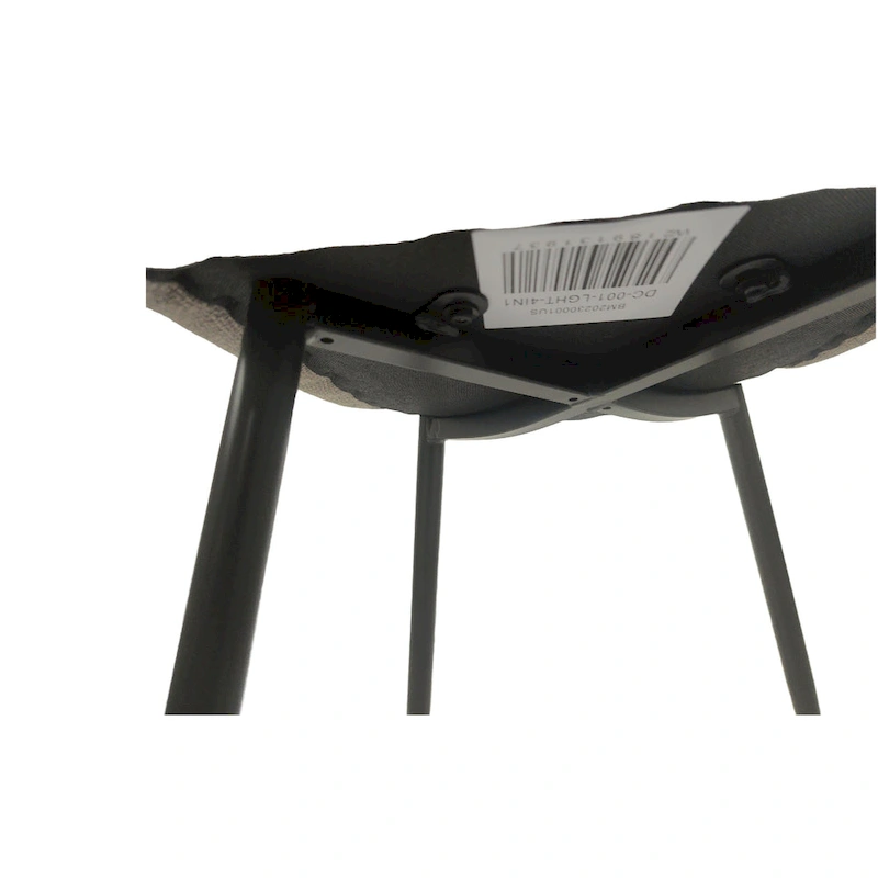 4 Piece Dining Chair Set Modern Kitchen Chairs with Black Metal Legs