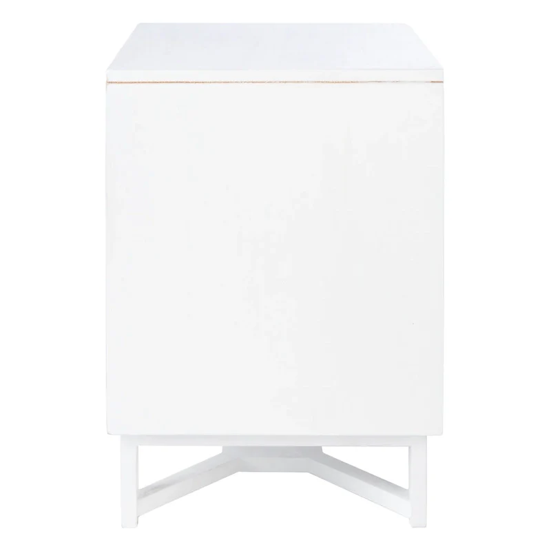 SAFAVIEH Dayana 2-Drawer Rattan Accent Table Nightstand