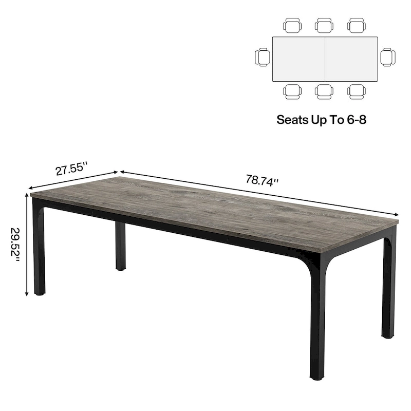 6.5FT Rectangle Conference Meeting Seminar Business Table