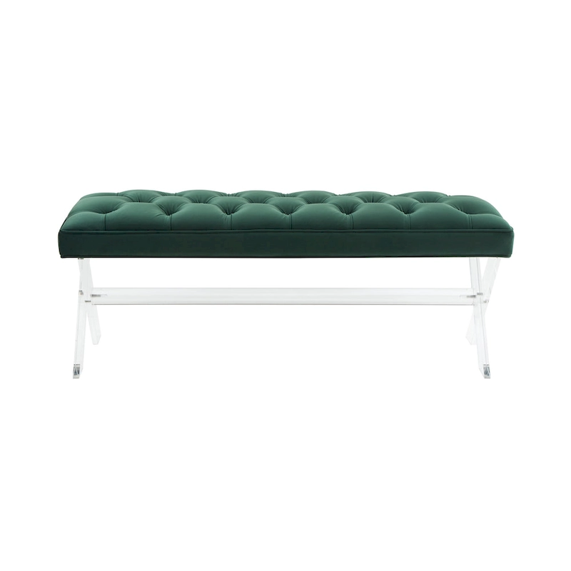 SAFAVIEH Couture Ketevan Tufted Acrylic Bench - 48