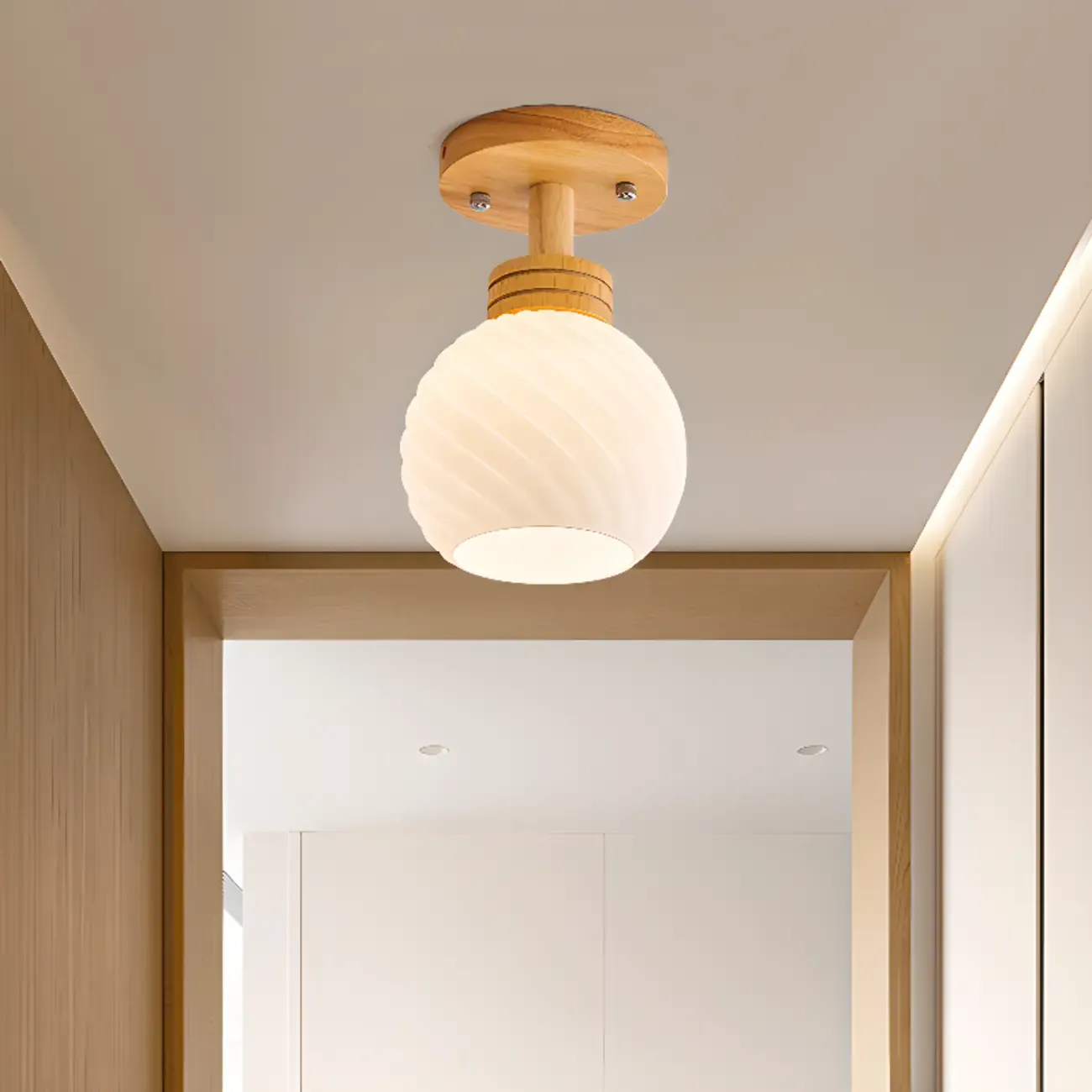 Elegant Single Head LED Ceiling Light for Residential Use