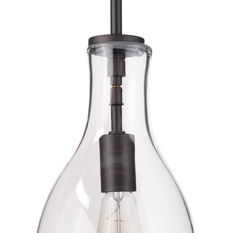 Kichler Lighting Everly Collection 1-light Olde Bronze Pendant 7 inch Diameter