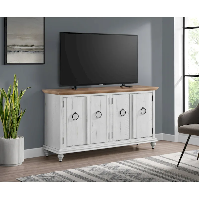 Garden District Solid Wood 65 TV Stand Console