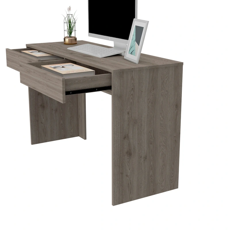FM Furniture Tampa 2-Drawer Computer Desk with 2 Handleless Drawers
