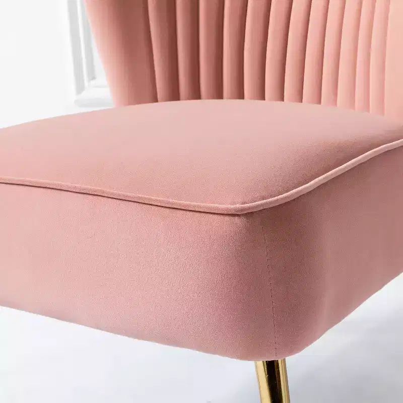 Quentin Velvet Accent Side Chair with Padded Seat Set of 2 | Karat Home